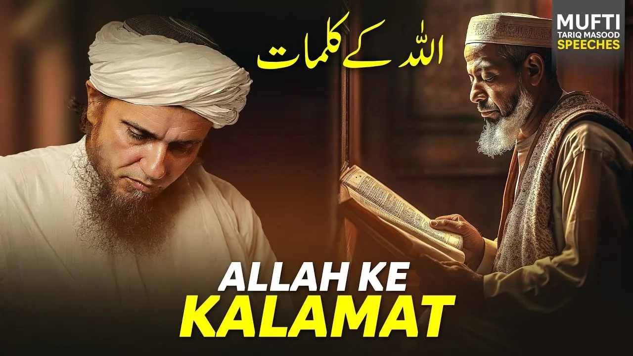 ALLAH Ke Kalamat| Mufti Tariq Masood Speeches